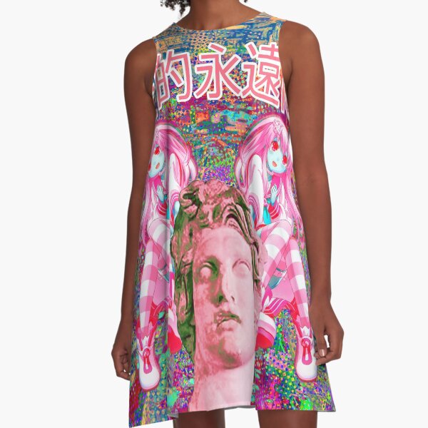 Vaporwave A-Line Dress