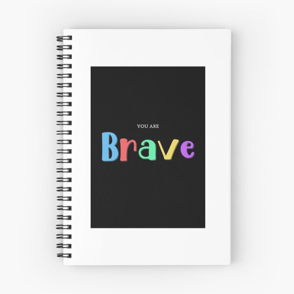 Item preview, You Are Brave Quote Art Design Inspirational Moti designed and sold by vividpixelusa.