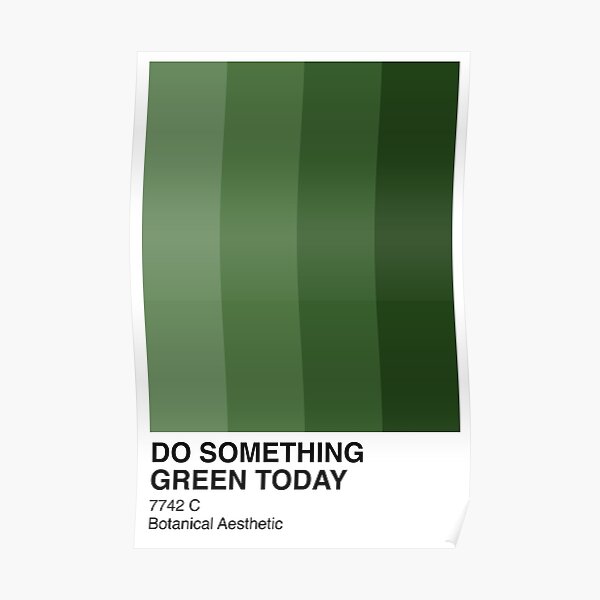Pantone Clean Minimal Design Aesthetic Quote Poster