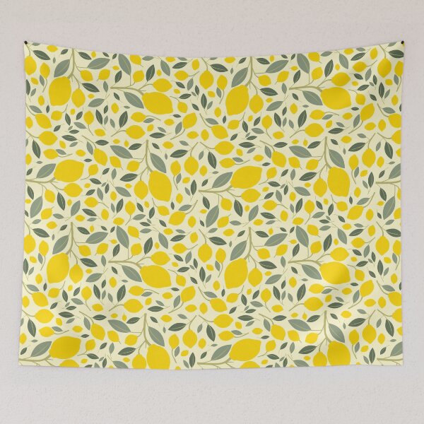 Item preview, Lemon fruits pattern designed and sold by lanolga.