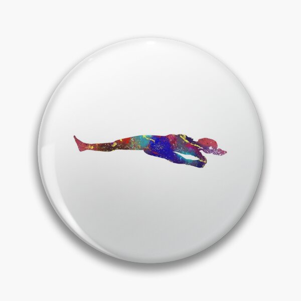 Item preview, Extended Supine Hand To Toe Yoga Pose Watercolor Design designed and sold by vividpixelusa.