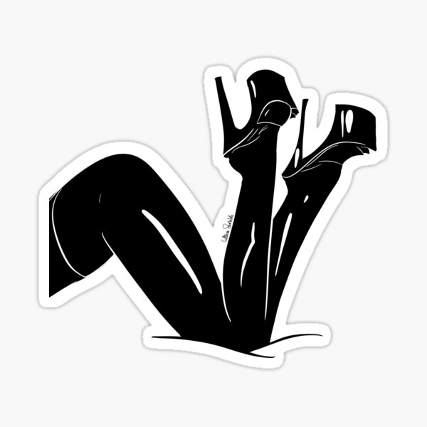 Latex fetish wife bdsm Sticker