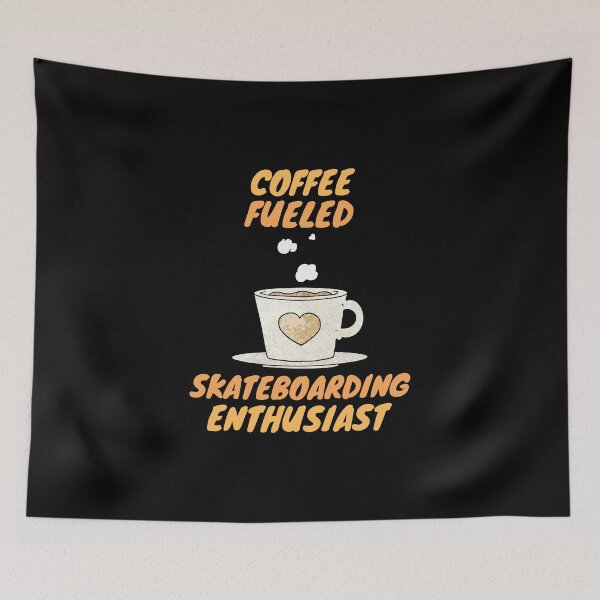 Item preview, coffee fueled skateboarding enthusiast designed and sold by SnowballStep.