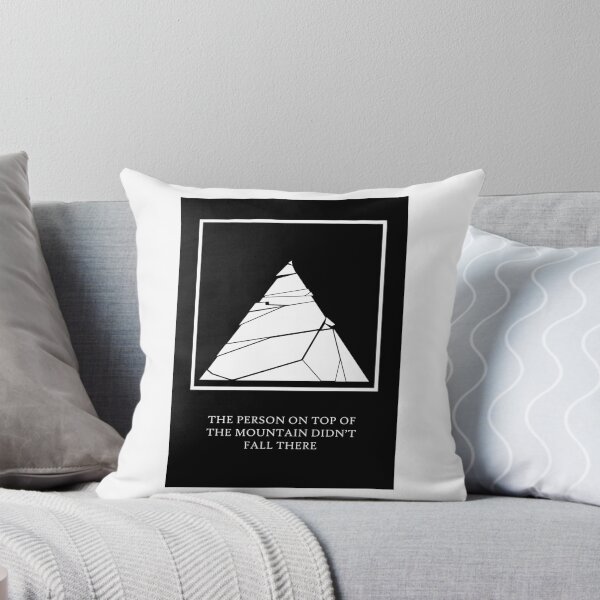 Item preview, The Person On Top Of The Mountain Quote Art Desig designed and sold by vividpixelusa.