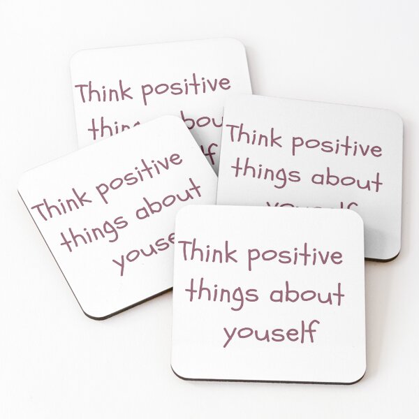 Item preview, think positive things about yourself designed and sold by SpicyCherrys.