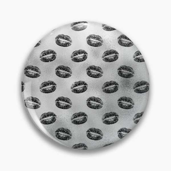 Item preview, Black and Silver Glitter Lips Pattern designed and sold by AnastasiaDesign.