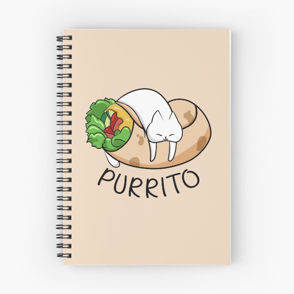 Item preview, Cute Purrito cat sleeping on burrito designed and sold by Shinchiller.