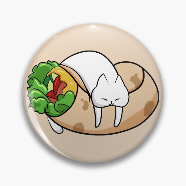 Item preview, Cute Purrito cat sleeping on burrito designed and sold by Shinchiller.