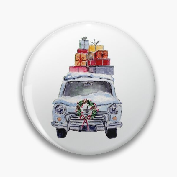 Item preview, Christmas car with presents designed and sold by aticaart.
