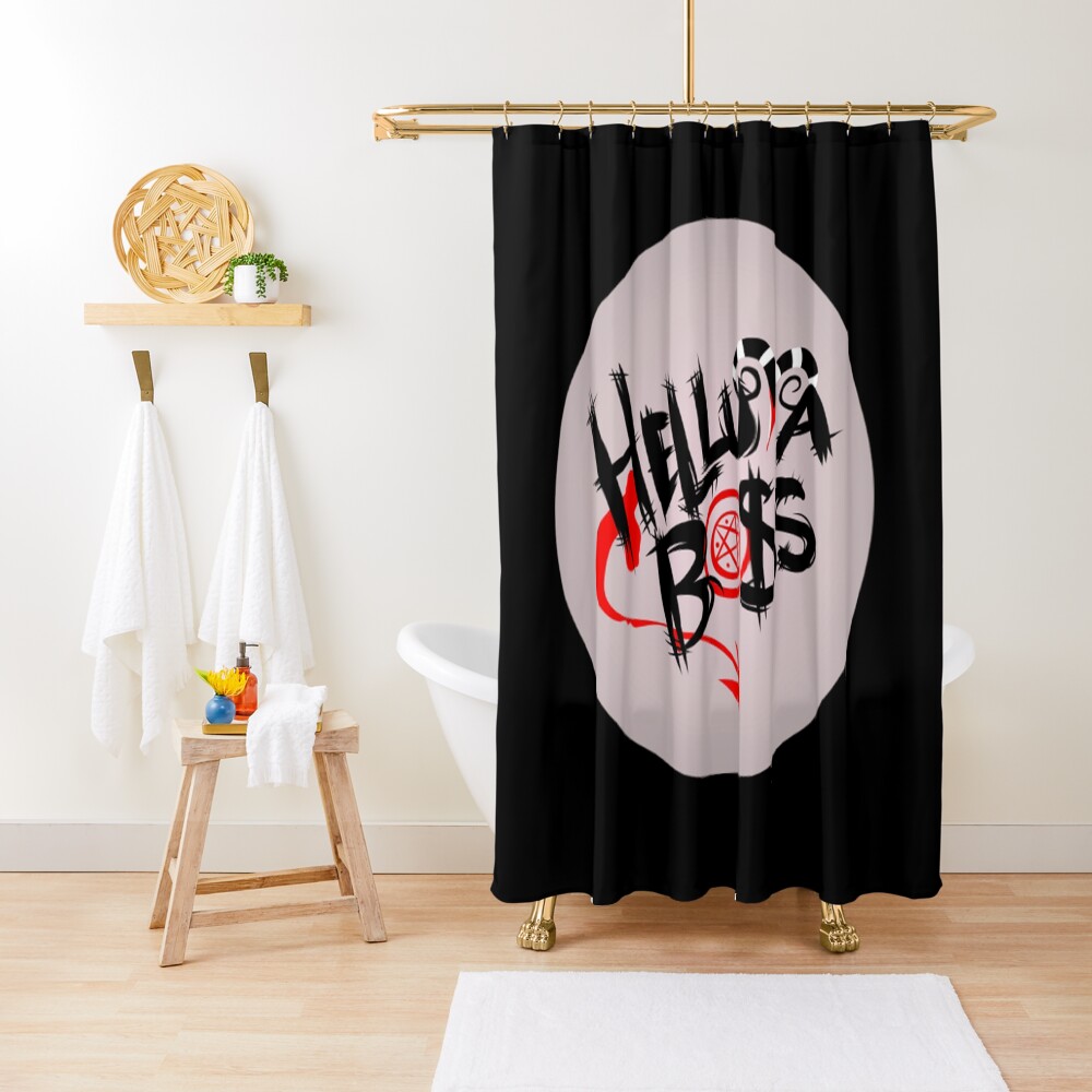 "Helluva Boss Emblem" Duschvorhang von KhanWill | Redbubble