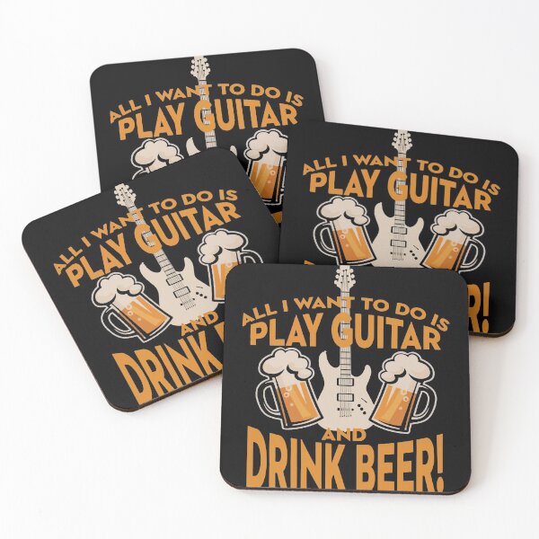 Item preview, Play Guitar And Drink Beer designed and sold by designbychow.