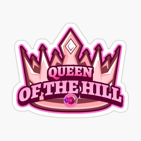"Queen Of The HILL COUPLE Matching Gifts CROWN" Sticker for Sale by