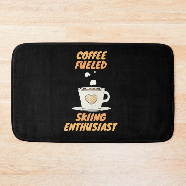 Item preview, coffee fueled skiing enthusiast designed and sold by SnowballStep.