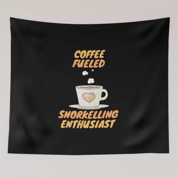 Item preview, coffee fueled snorkelling enthusiast designed and sold by SnowballStep.