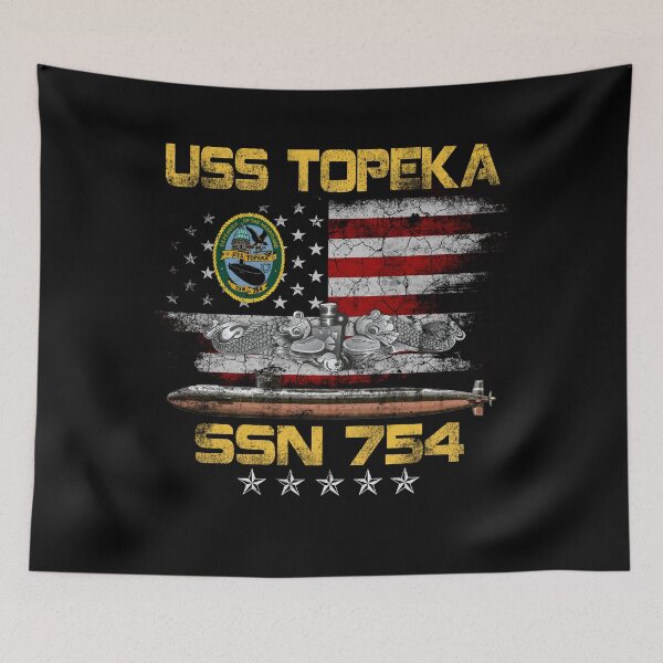 Item preview, USS Topeka SSN 754 Attack Submarine Badge Vintage designed and sold by Genesis68.
