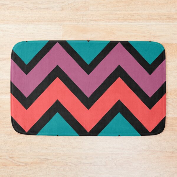 Item preview, TEAL,PINK AND BLACK ZIGZAG LINE designed and sold by Sharon111.