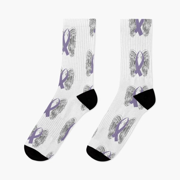 Item preview, Winged Awareness Ribbon (Light Purple) designed and sold by blakcirclegirl.