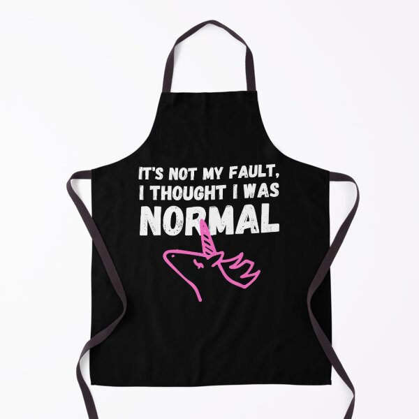 Item preview, Unicorn Memes It's Not My Fault, I Thought I Was Normal designed and sold by Nathalie Aynié.
