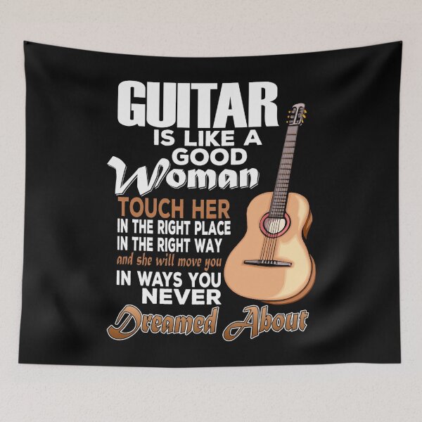 Item preview, Guitar Is Like A Good Woman designed and sold by designbychow.