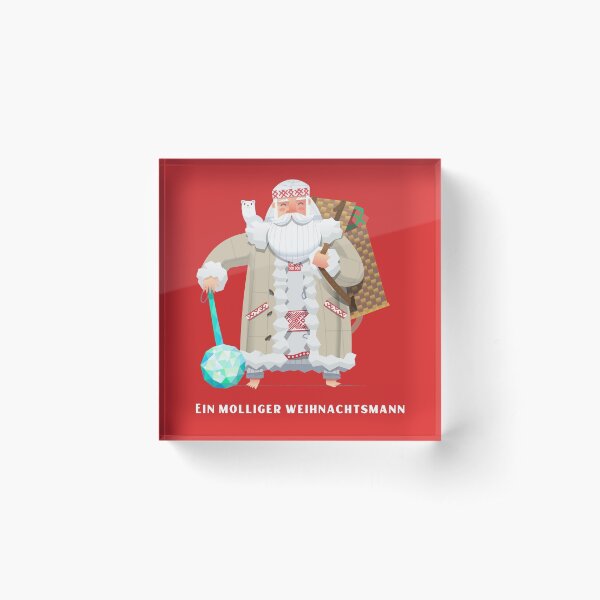 Item preview, Merry Christmas | A chubby Santa Claus | Russian Santa Claus designed and sold by Ainbowz-Artwork.