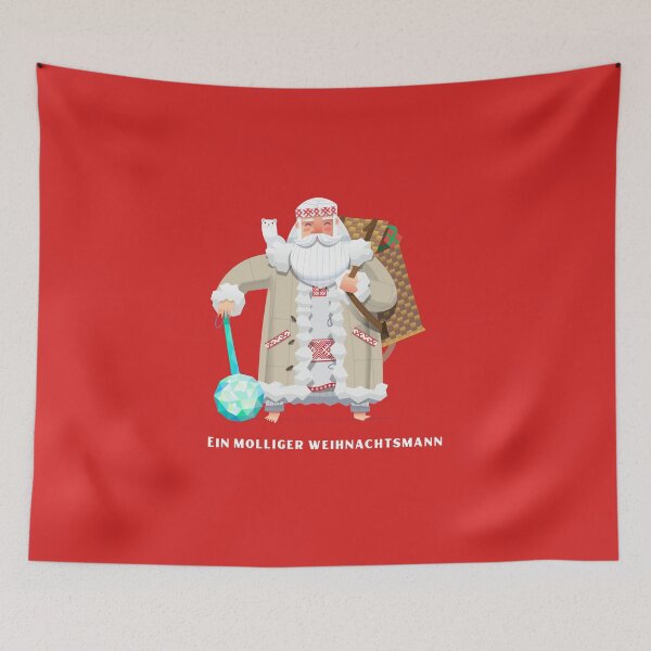 Item preview, Merry Christmas | A chubby Santa Claus | Russian Santa Claus designed and sold by Ainbowz-Artwork.
