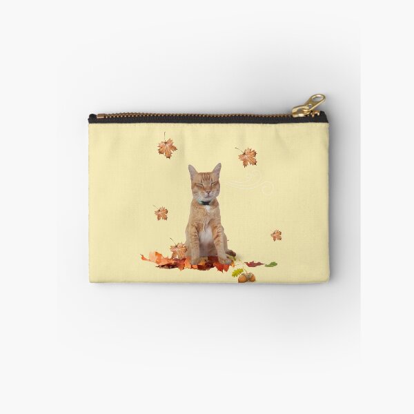 Item preview, Orange Cat Enjoying Autumn designed and sold by leBoosh-Designs.