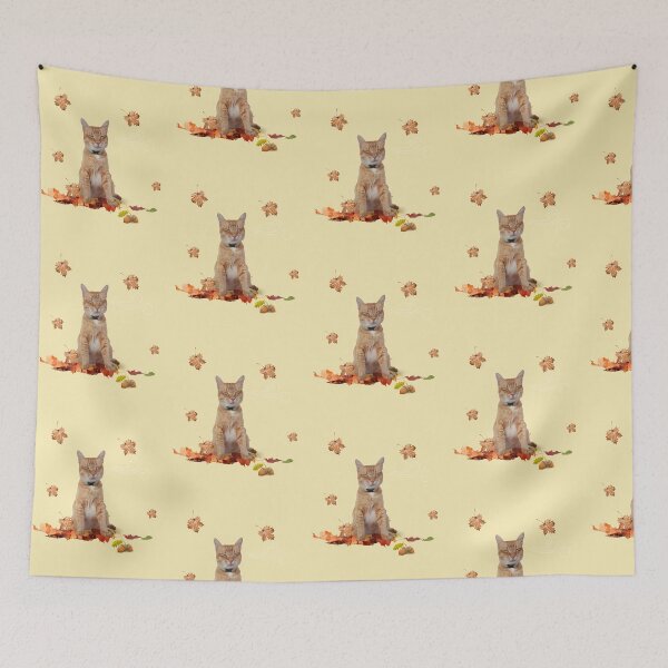 Item preview, Orange Cat Enjoying Autumn designed and sold by leBoosh-Designs.