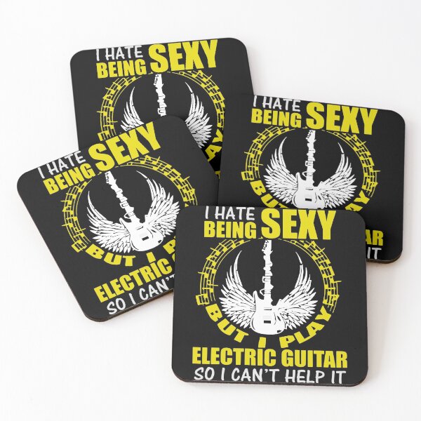 Item preview, I Hate Being Sexy But I Play Electric Guitar So I Can't Help It designed and sold by designbychow.