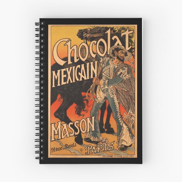 Item preview, retro chocolat mexicain masson paris vintage reclame designed and sold by CorasPosters.