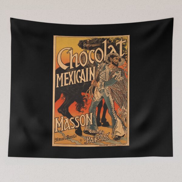 Item preview, retro chocolat mexicain masson paris vintage reclame designed and sold by CorasPosters.
