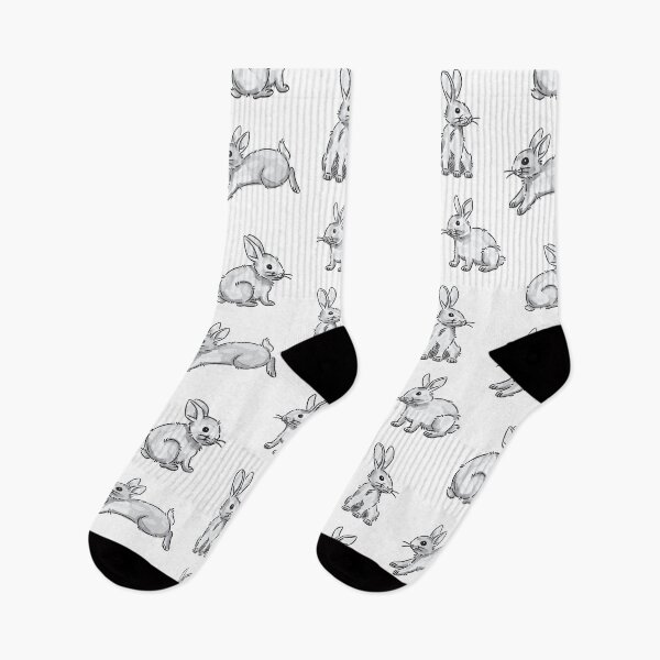 Item preview, Grey rabbits seamless pattern designed and sold by AleksOrel.