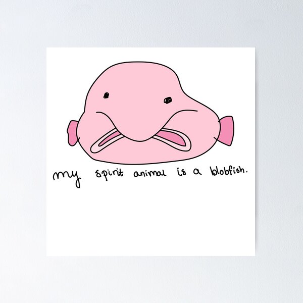 Blob Fish Mounted Print for Sale by SillyFun