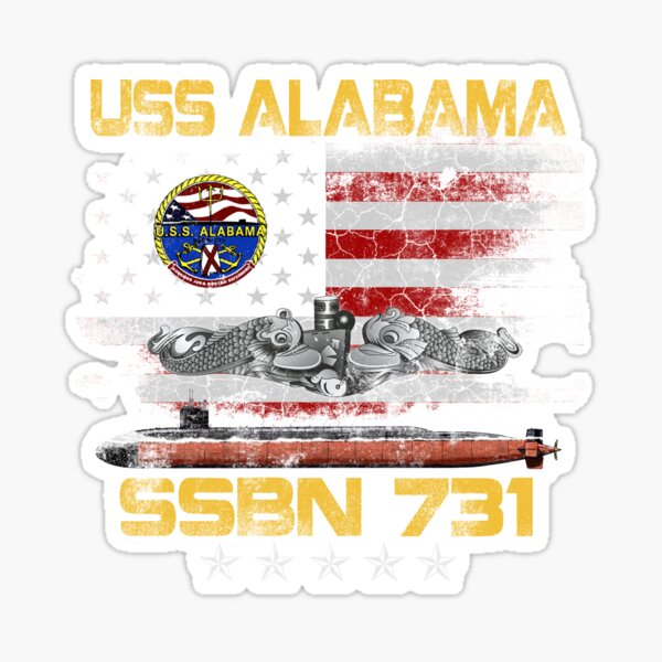 Item preview, USS Alabama SSBN 731 Submarine Badge Vintage designed and sold by Genesis68.