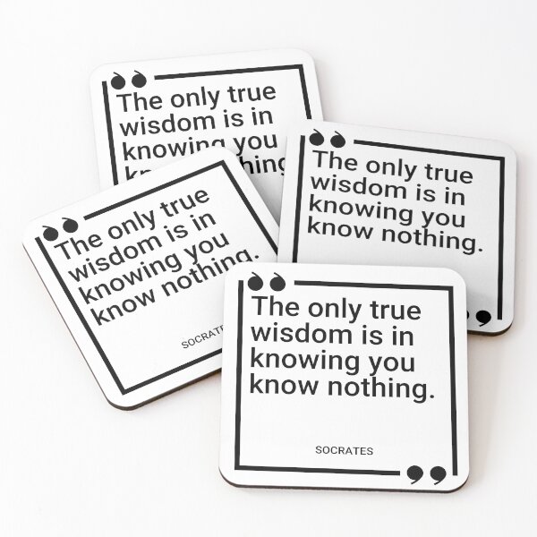 Item preview, Socrates - The only true wisdom is in knowing you know nothing. designed and sold by SocraticQuotes.