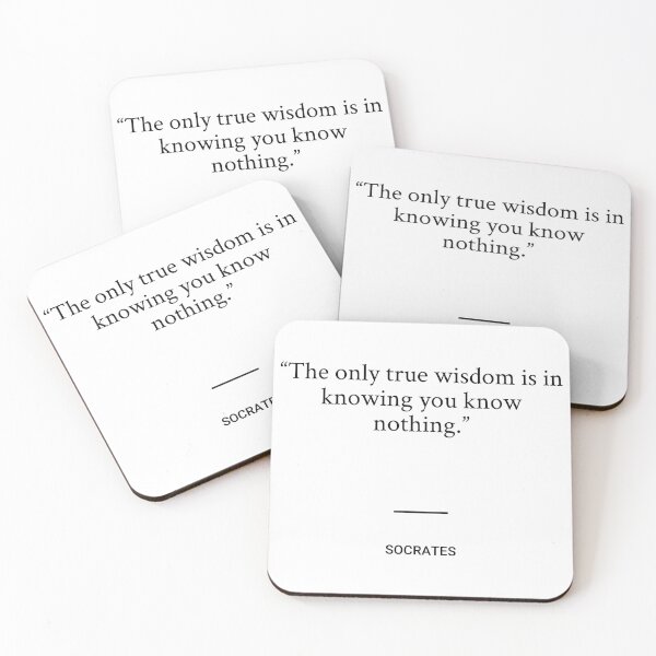 Item preview, Socrates - The only true wisdom is in knowing you know nothing. designed and sold by SocraticQuotes.
