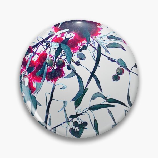 Item preview, Gum nuts with pink flowers by Lib Foubister designed and sold by CastlemaineMS.