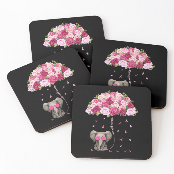 Item preview, Awesome Roses Umbrella Elephant Breast Cancer Birthday Shirt Awareness Mothers Day T Shirt designed and sold by tuanitus.