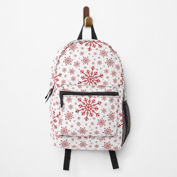 Item preview, Bright Red Snowflakes on a White Background designed and sold by Karen McFarland.