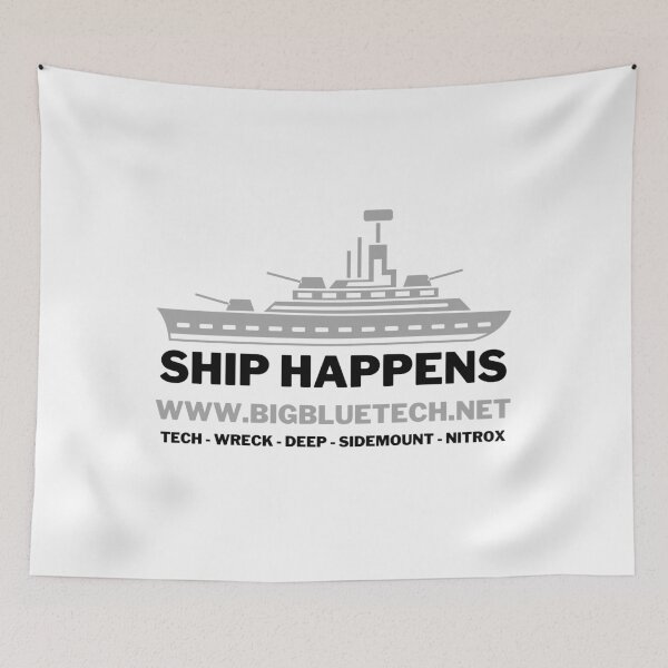 Item preview, Ship Happens - Big Blue Tech designed and sold by BigBlueDiving.
