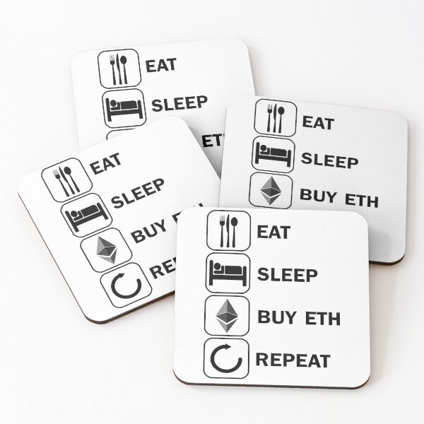 Item preview, Eat Sleep Buy Ethereum ETH Repeat Krypto Crypto designed and sold by DerNerd.