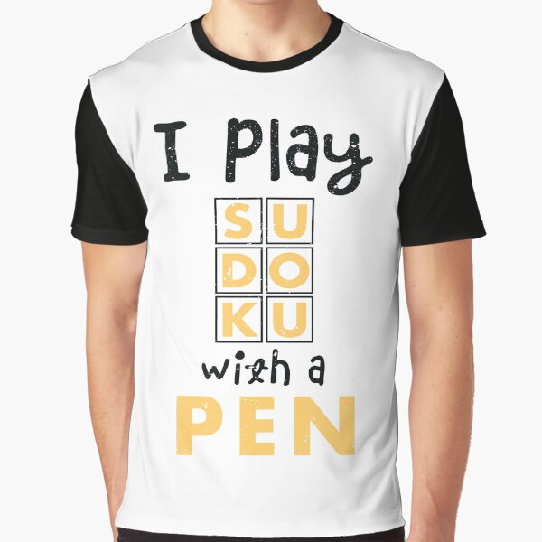 Item preview, Funny Sudoku / I play sudoko with a pen / sudoku lover designed and sold by anodyle.