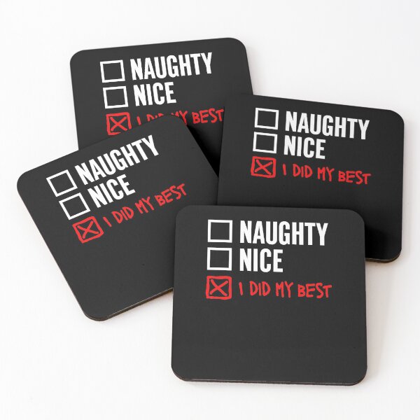 Item preview, Naughty, Nice, I Did My Best designed and sold by KeenCreative.