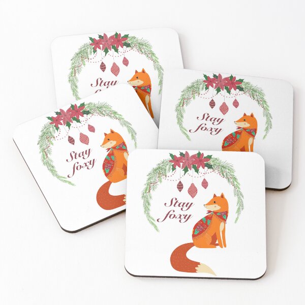 Item preview, Stay Foxy Christmas Fox designed and sold by MadaFaCose.