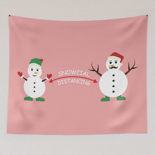 Item preview, Funny social distancing snowcial distancing  designed and sold by YAHIA-14.
