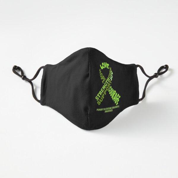 Primary Sclerosing Cholangitis Awareness - Green Awareness Ribbon With Words Fitted 3-Layer