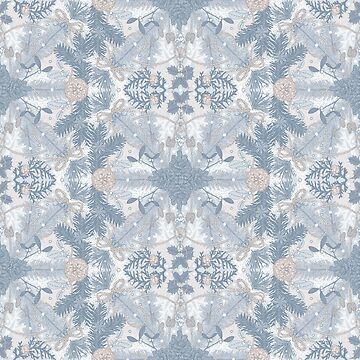 Artwork thumbnail, Winter Evergreens Surface Pattern Design by karolfuldesigns