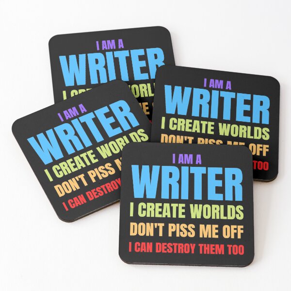 Item preview, Writer Memes I Am a Writer, I Create Worlds designed and sold by Nathalie Aynié.