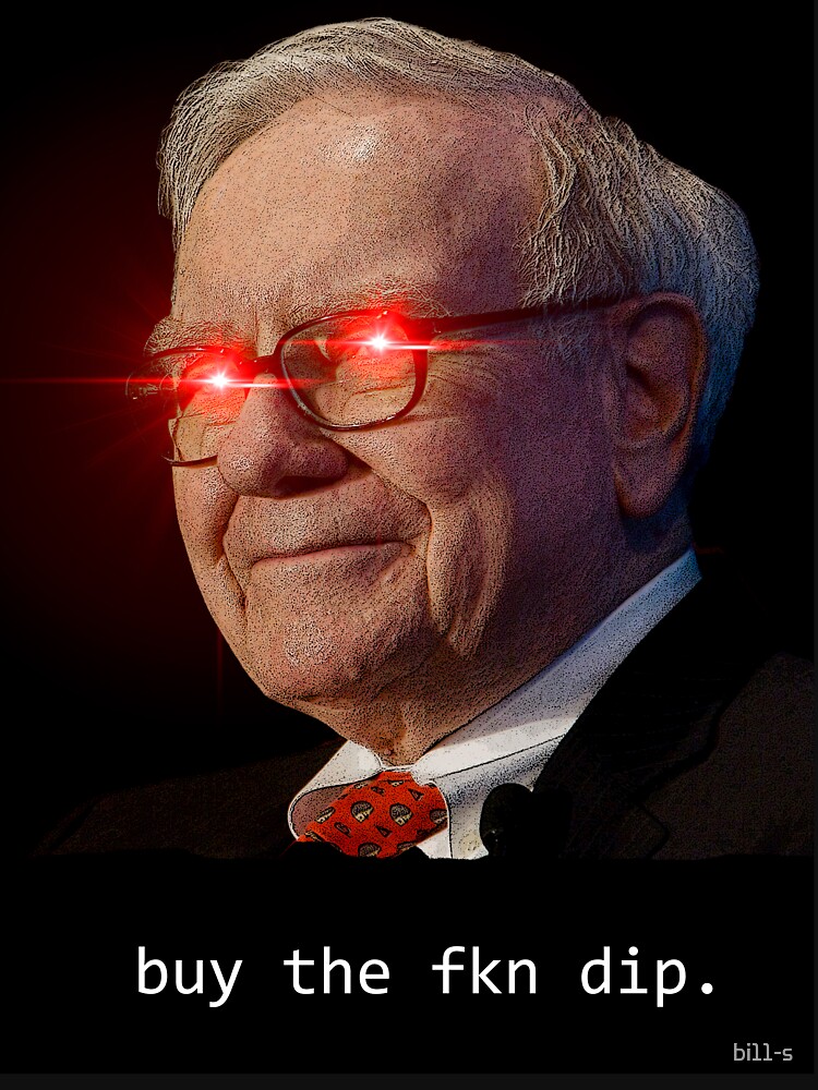 "Warren Buffett "buy the fkn dip"" Lightweight Hoodie by