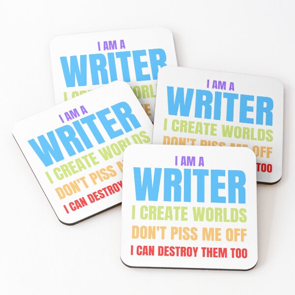 Item preview, Writer Memes I Am a Writer, I Create Worlds designed and sold by Nathalie Aynié.