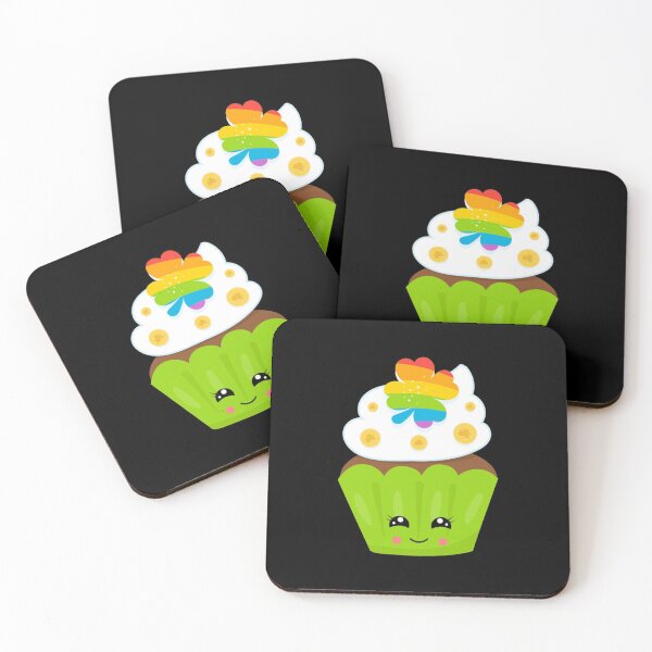 Item preview, St Paddys Cupcake Rainbow Shamrock Cupcake designed and sold by Turnershophot.